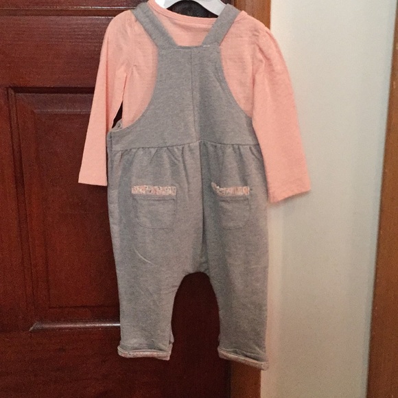 NWT Organic cotton bunny overalls - Picture 2 of 3